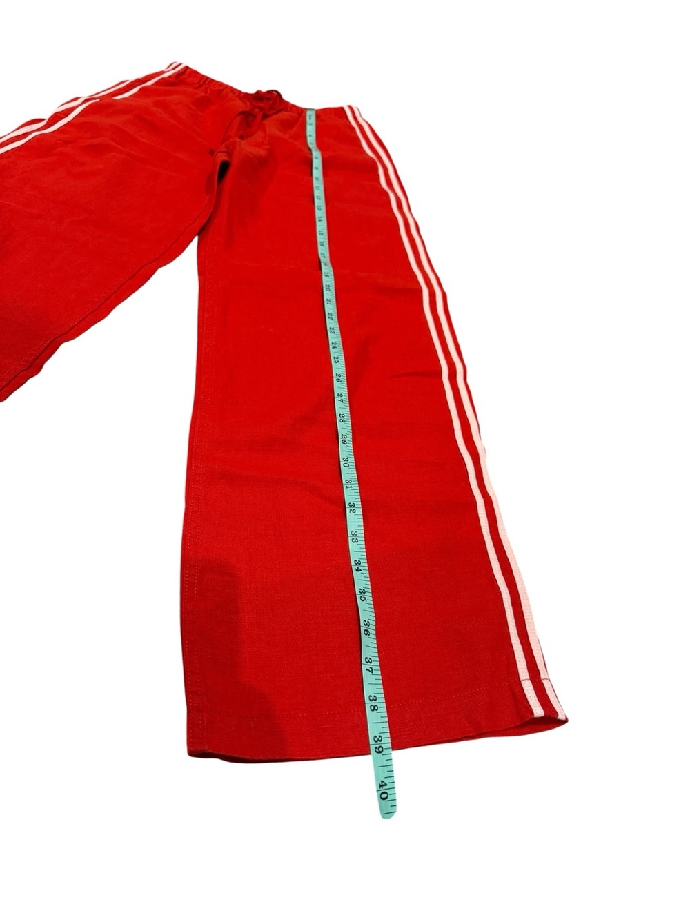 Madewell Pull On Pants (100% Linen) in Wild Poppy - Picture 8 of 13